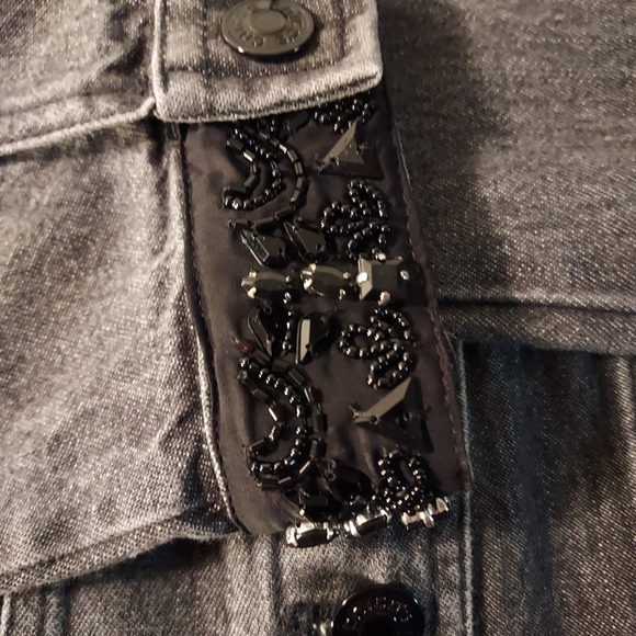 Chicos Demin Black Womens Jacket - Picture 8 of 9